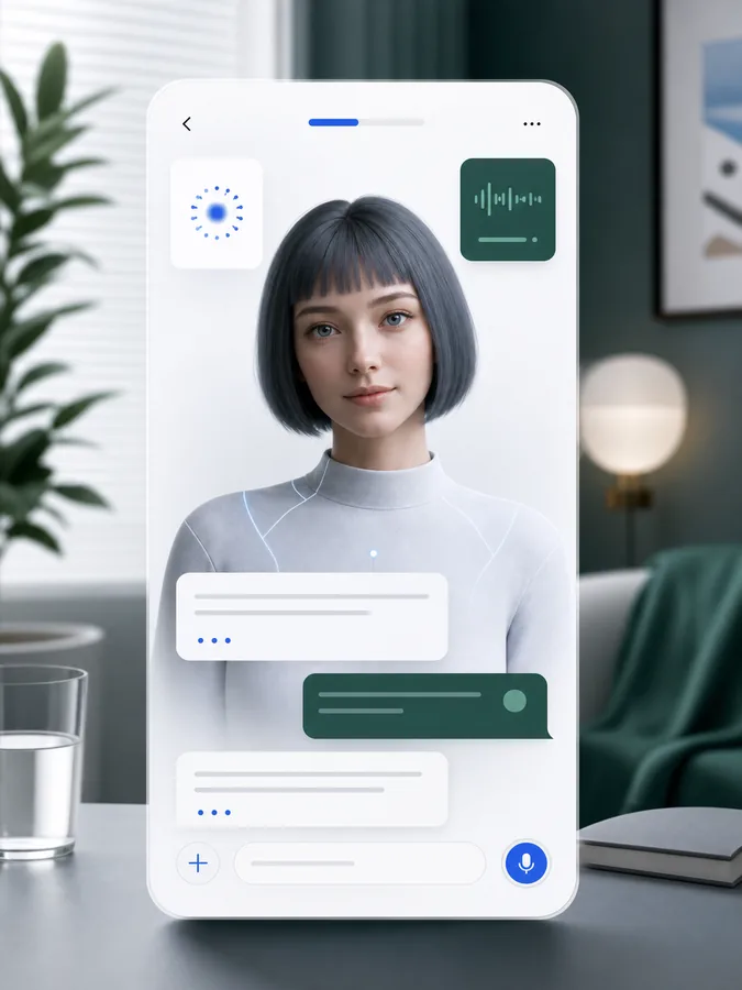 AI companion care assistant interface